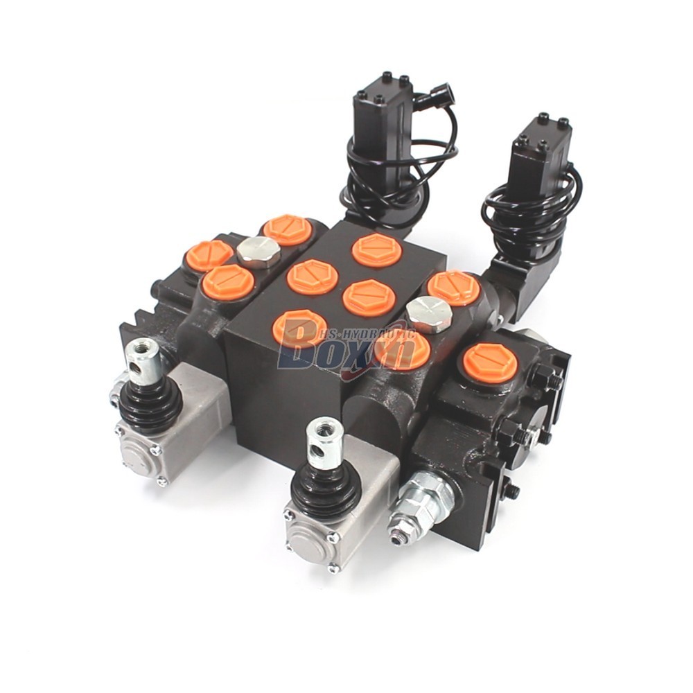 Automated DCV200 2 Spool Sectional Directional Valve with Electric Motor main image